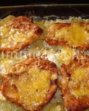 Свинина в аджике с картошкой