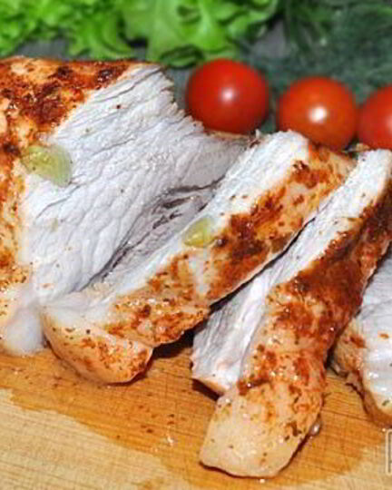 Рецепт свиного окорока с аджикой в духовке