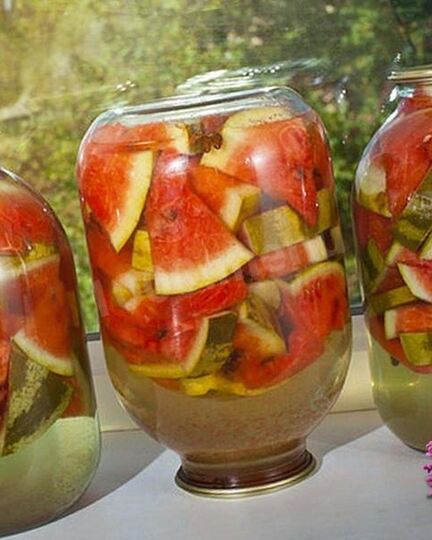 Рецепт арбузов в 3 литровых банках на зиму