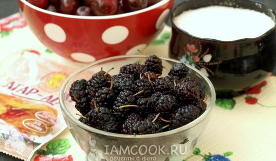 джем из вишни и шелковицы