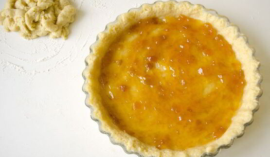 кростата с абрикосовым джемом