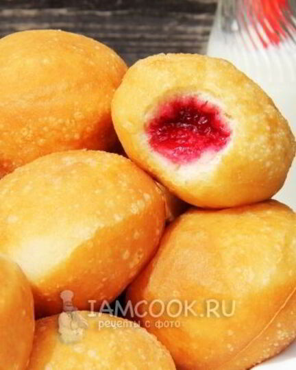 Рецепт пончиков с джемом