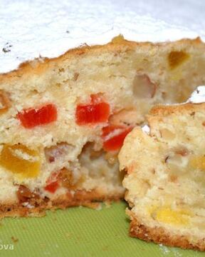 Штоллен с апельсиновым джемом