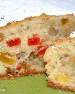 Штоллен с апельсиновым джемом