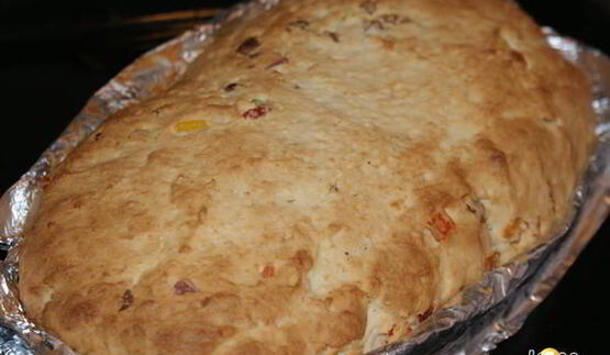 штоллен с апельсиновым джемом