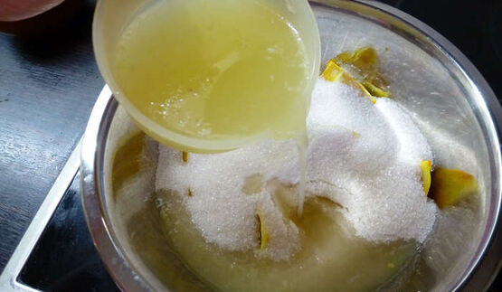 янтарный джем из апельсинов и лимонов