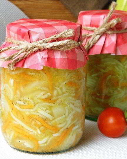 Рецепт кабачков с морковью и луком на зиму