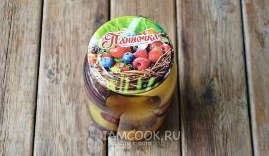 абрикосово-вишневый компот на зиму