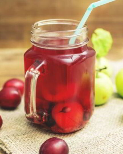 Рецепт компота из алычи с яблоками
