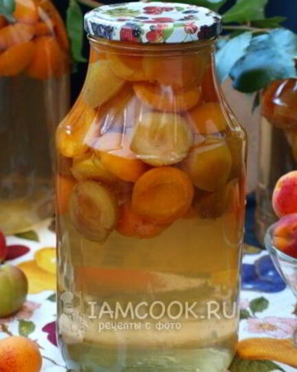 Рецепт компота из сливы и абрикоса на зиму