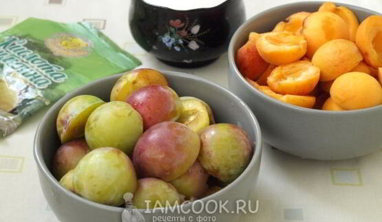 компот из сливы и абрикоса на зиму