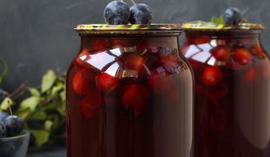 компот из терна на зиму без стерилизации