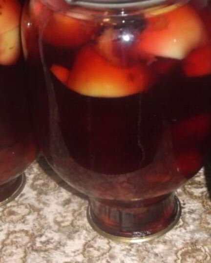 Рецепт компота сливово-яблочный