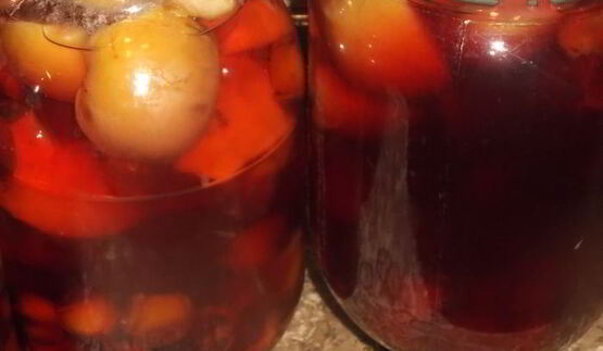 компот сливово-яблочный