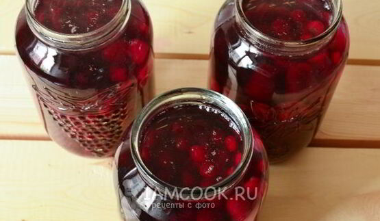 концентрированный компот из вишни на зиму
