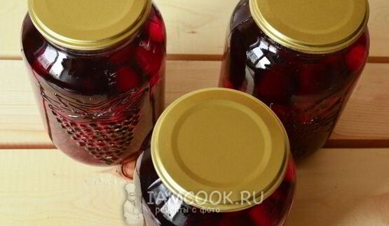 концентрированный компот из вишни на зиму