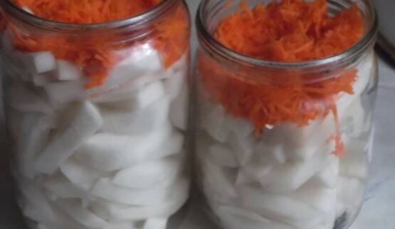 консервированная редька с морковью на зиму