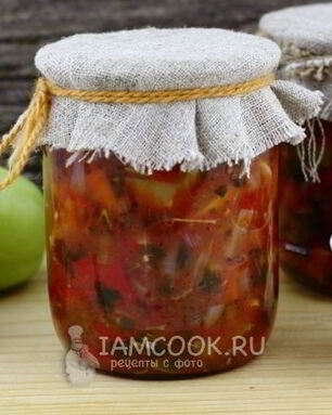 Лечо из перца, помидоров и лука