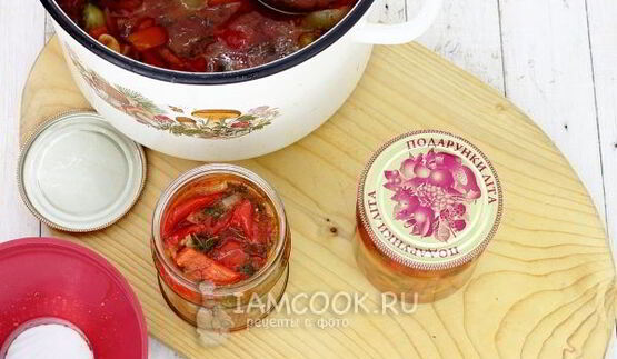 лечо из перца, помидоров и лука