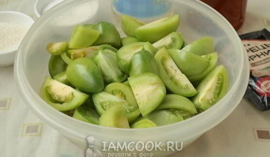 лечо из зеленых помидоров