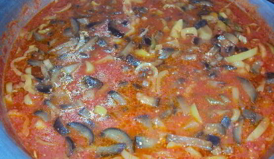 лечо с баклажанами