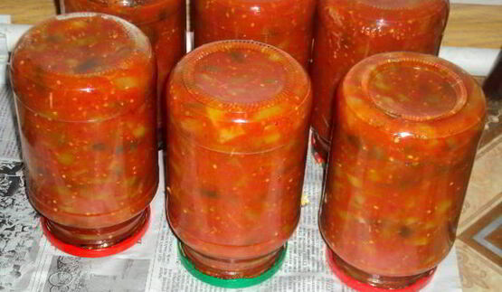 лечо с баклажанами