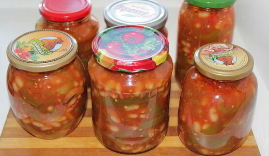 лечо с фасолью