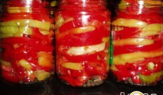 маринованная соломка из болгарского перца