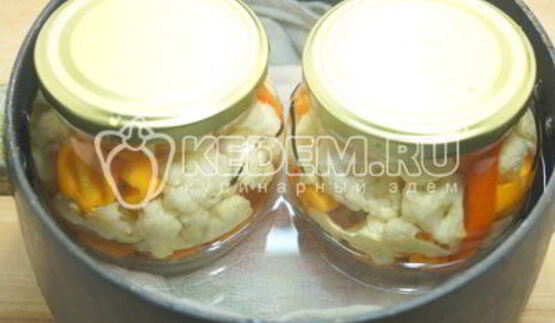 маринованная цветная капуста с морковью