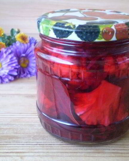 Рецепт маринованной цветной капусты со свеклой