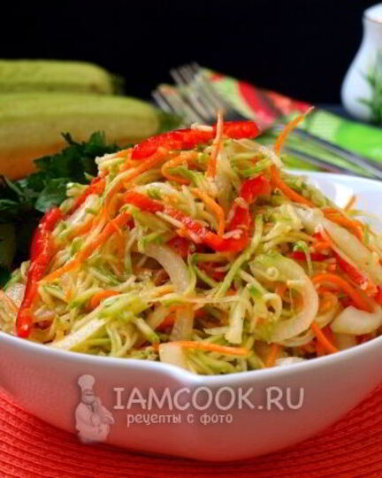 Рецепт маринованных кабачков по-корейски