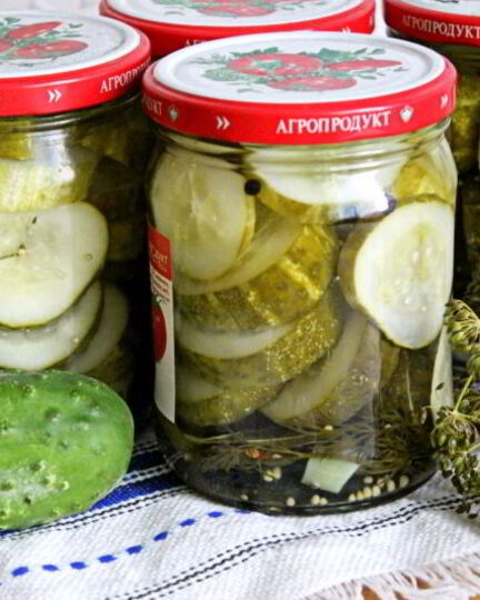 Рецепт маринованных резанных огурцов на зиму