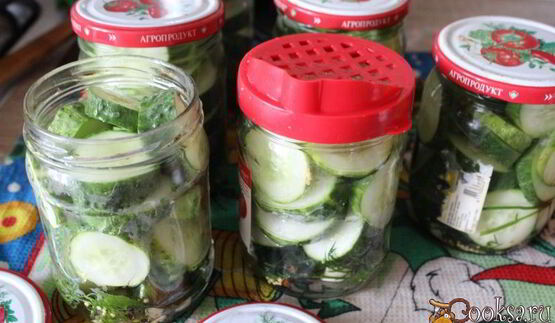 маринованные резанные огурцы на зиму