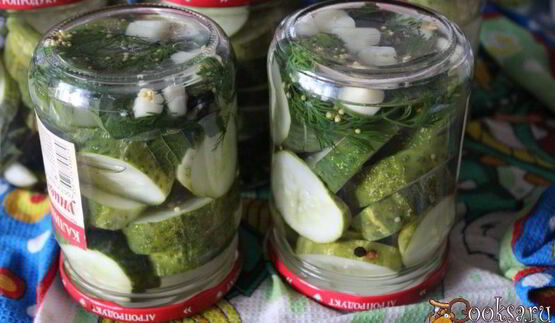 маринованные резанные огурцы на зиму