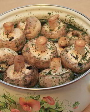 Маринованные шампиньоны для шашлыка