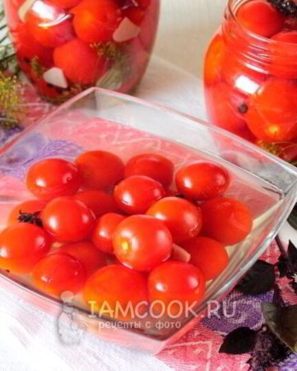 Рецепт пикантных маринованных черри