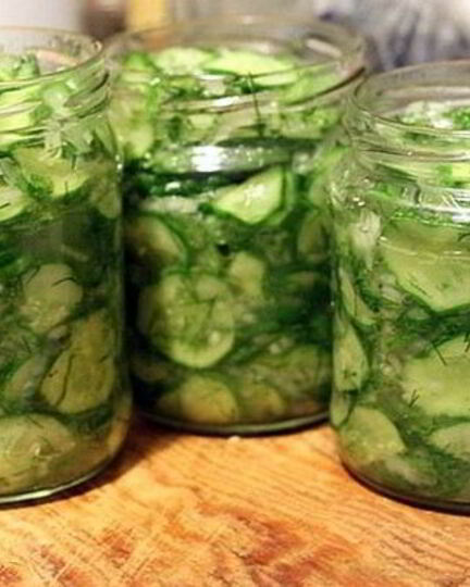 Рецепт нарезанных огурцов на зиму