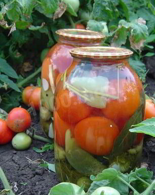 Огурцы с помидорами Овощное ассорти