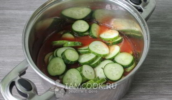 огурцы в томатной заливке на зиму