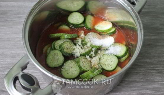 огурцы в томатной заливке на зиму