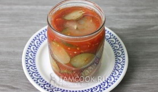 огурцы в томатной заливке на зиму