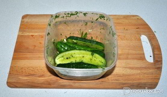 быстрые малосольные огурцы