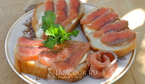 малосольный лосось с кориандром сухого посола