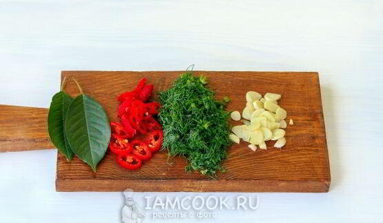 малосольные огурцы в пакете с чесноком