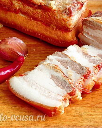 Рецепт сала в луковой шелухе в мультиварке