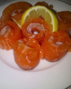 Слабосоленая семга