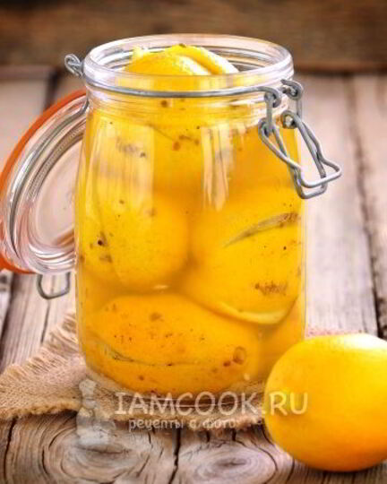 Рецепт соленых лимонов по-мароккански