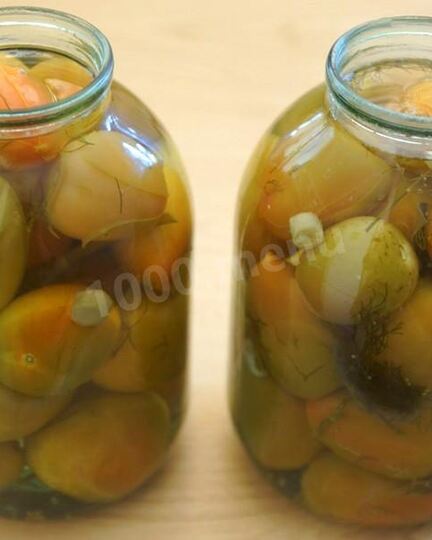 Рецепт зеленых бурых помидоров пальчики оближешь