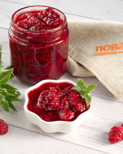 Рецепт малинового варенья с мятой