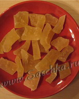 Цукаты из арбузных корок